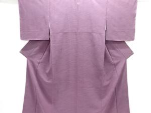 抽象模様織出し一ツ紋色無地着物